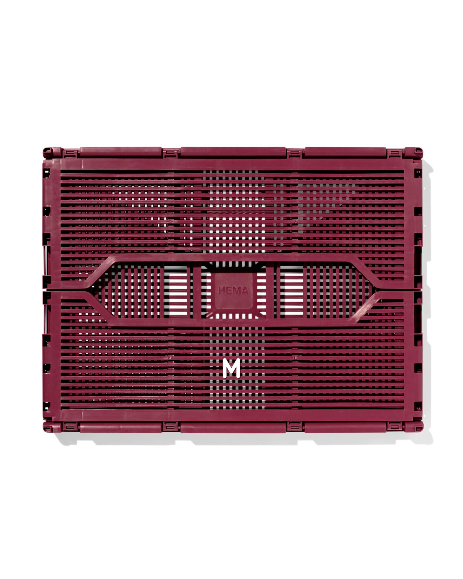 caisse pliante lettres recycl&eacute;e M bordeaux bordeaux M  30 x 40 x 17 - 39811085 - HEMA