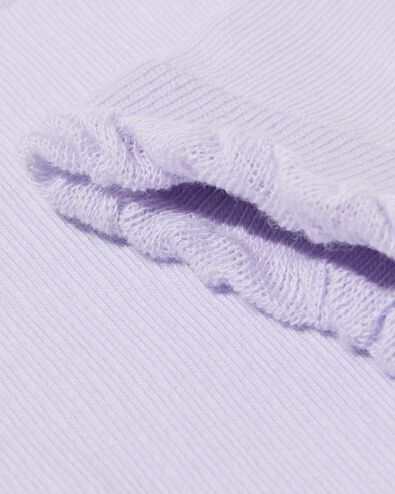 chaussettes femme c&ocirc;tel&eacute;es violet clair violet clair - 4280875LIGHTPURPLE - HEMA