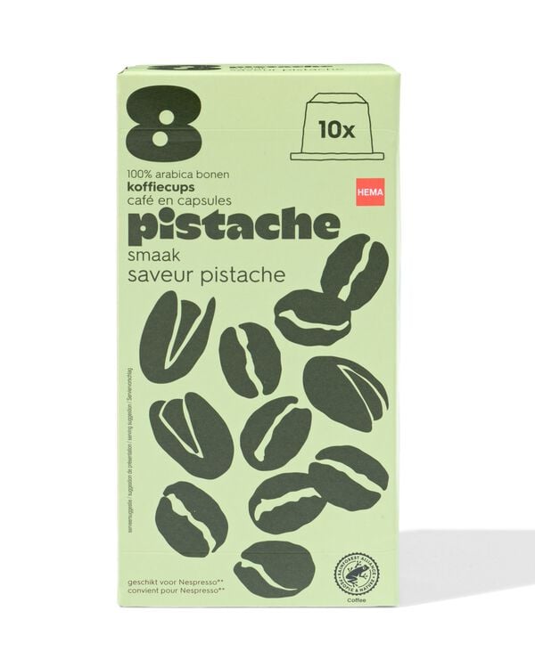 koffiecapsules pistache - 10 stuks - 17180046 - HEMA