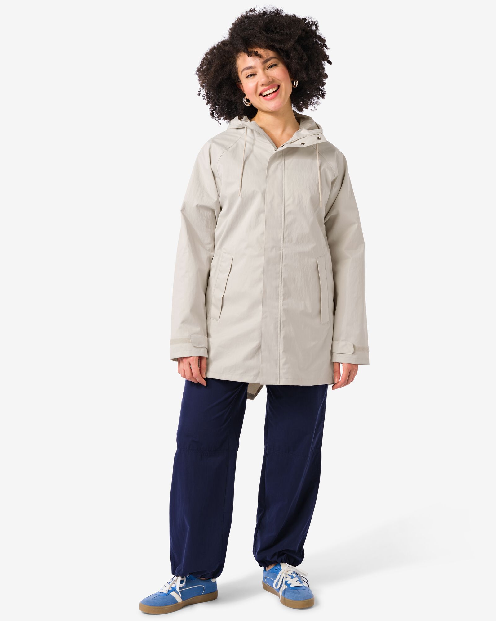 regenjas voor volwassenen beige beige - 34450080BEIGE - HEMA