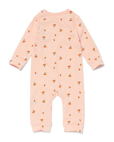 babypyjama jumpsuit mandarijnen lichtroze lichtroze - 33309530LIGHTPINK - HEMA