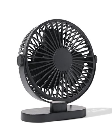 Schreibtischventilator, ⌀ 17,5 cm, schwarz - 80200042 - HEMA