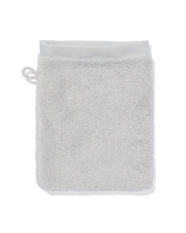 Waschhandschuh, ultraweich, 16 x 22 cm &ndash; hellgrau - 5237005 - HEMA