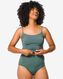 slip femme taille haute sans coutures micro vert XL - 19680306 - HEMA