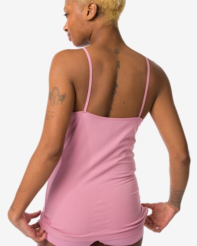 débardeur femme stretch coton rose XL - 19630578 - HEMA