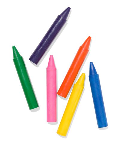 crayons de bain - 6 pi&egrave;ces - 11730011 - HEMA