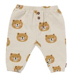 pantalon sweat nouveau-né avec ours coton écru écru - 1000029168 - HEMA