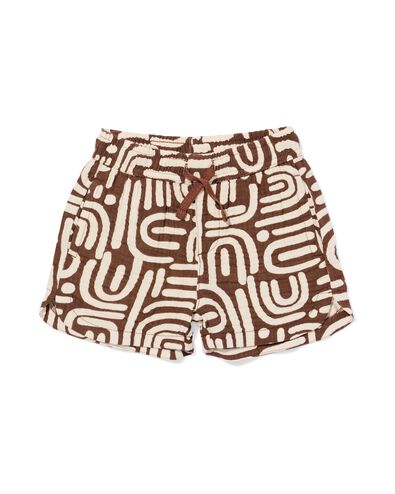 kindershort regular fit bruin bruin - 30716203BROWN - HEMA