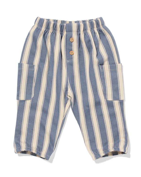 baby sweatbroek strepen blauw blauw - 33183670BLUE - HEMA