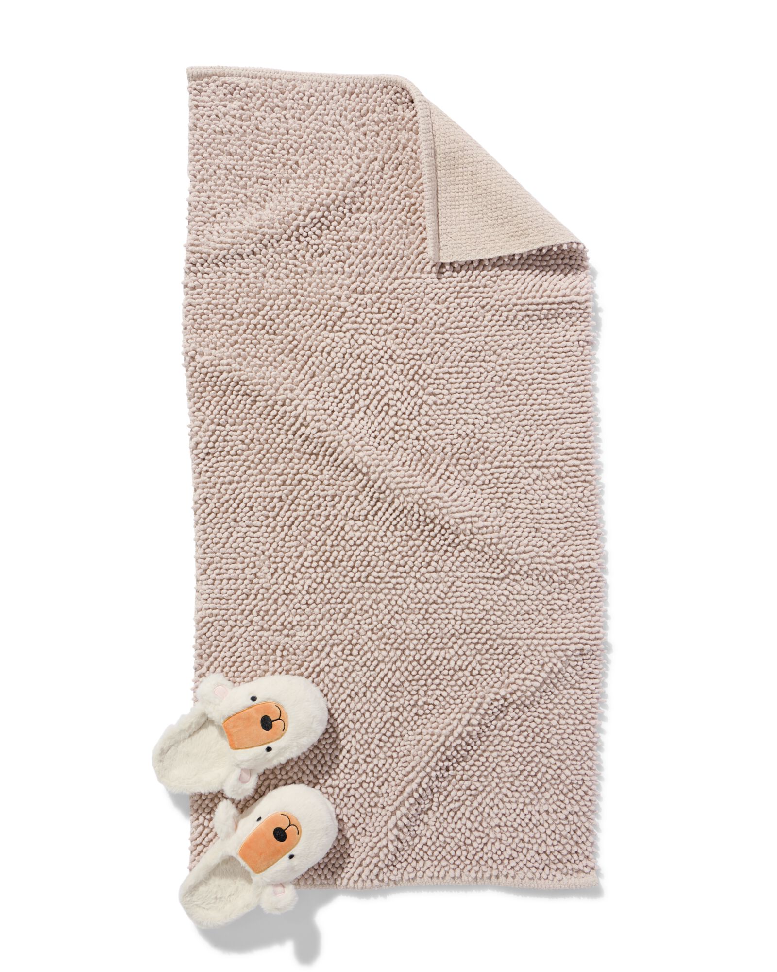 Badematte 60 x 120 cm, Chenille, beige - 5210200 - HEMA