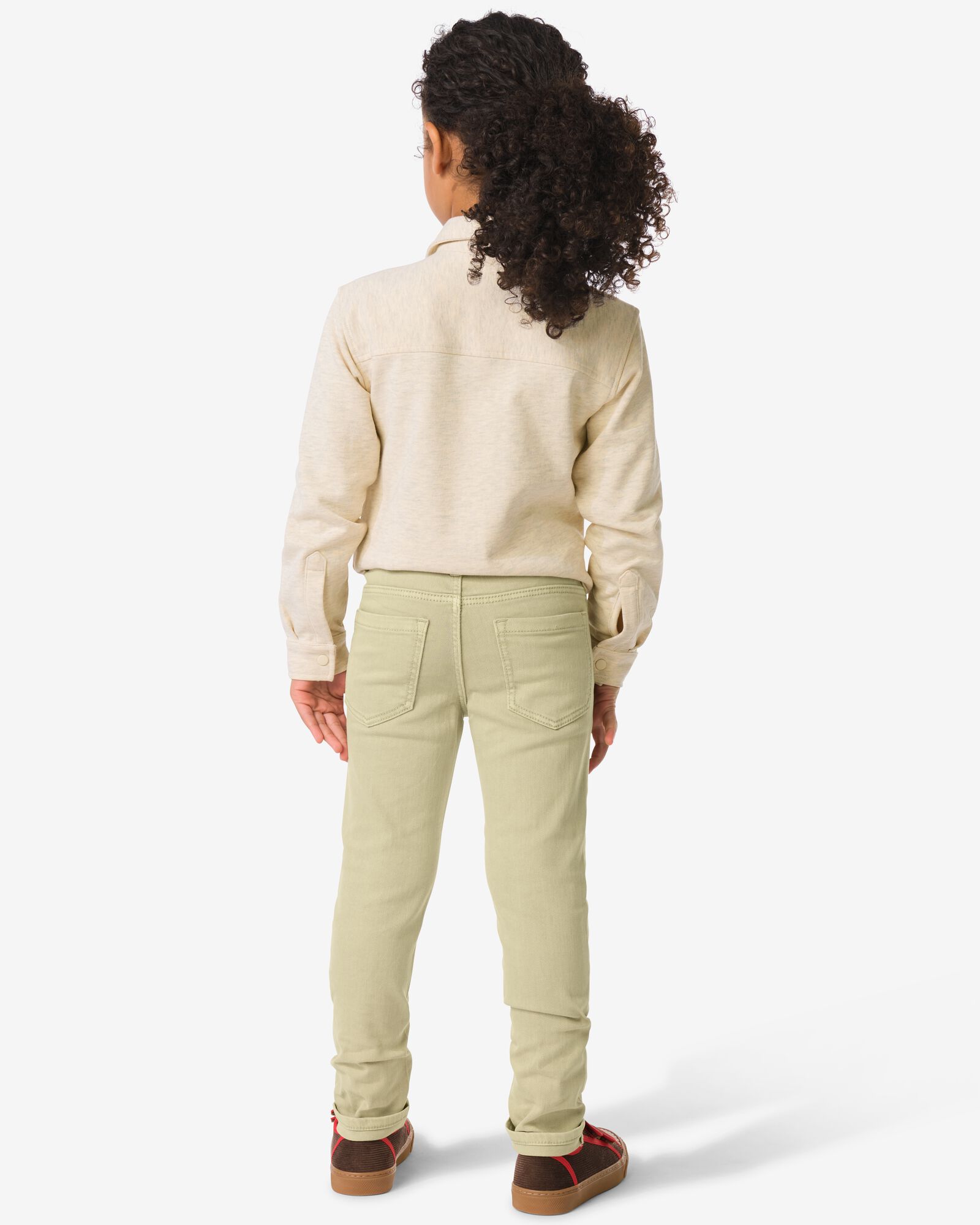 kinderbroek jogdenim lichtgroen lichtgroen - 30709703LIGHTGREEN - HEMA