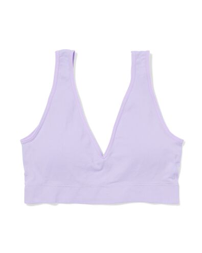 top zonder beugel naadloos lavendel lavendel - 21900142LAVENDER - HEMA