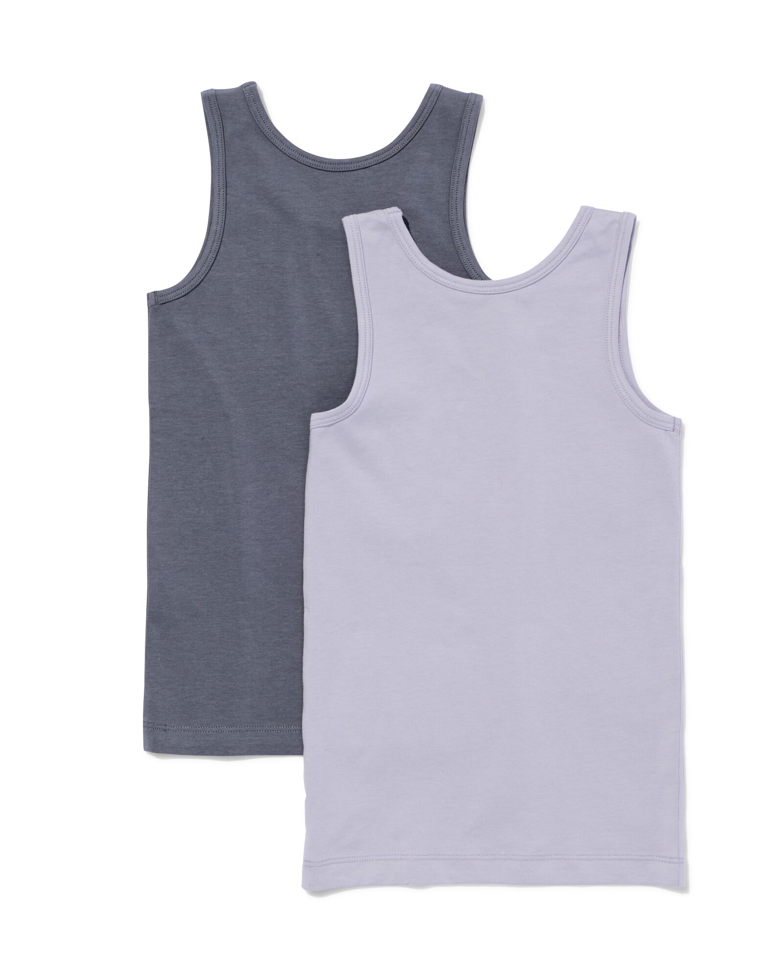 hemd 2-pak grijs - 19270070GREY - HEMA