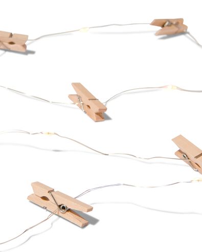 guirlande lumineuse de 3,25 m avec 20 lumi&egrave;res et 19 clips scintillants - 60320006 - HEMA