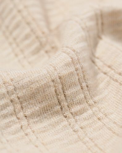 newborn T-shirt rib jersey ecru ecru - 33440020ECRU - HEMA