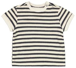 Baby-T-Shirt Terry, Streifen eierschalenfarben eierschalenfarben - 1000026813 - HEMA