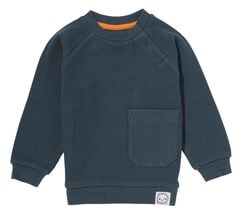 Baby-Sweatshirt, Waffeloptik blau blau - 1000028637 - HEMA