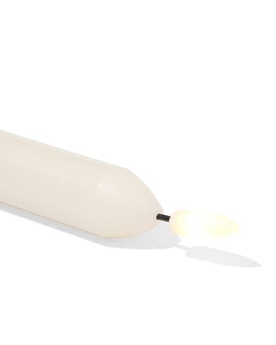 bougie longue &agrave; led ⌀2,3x20cm ivoire - 13550136 - HEMA