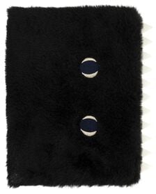 notitieboek A5 fluffy zwarte kat - 25200199 - HEMA