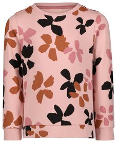 Kinder-Sweatshirt, Blumen rosa rosa - 1000028811 - HEMA