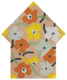 20 serviettes 33x33 - papier fleurs - 41820110 - HEMA