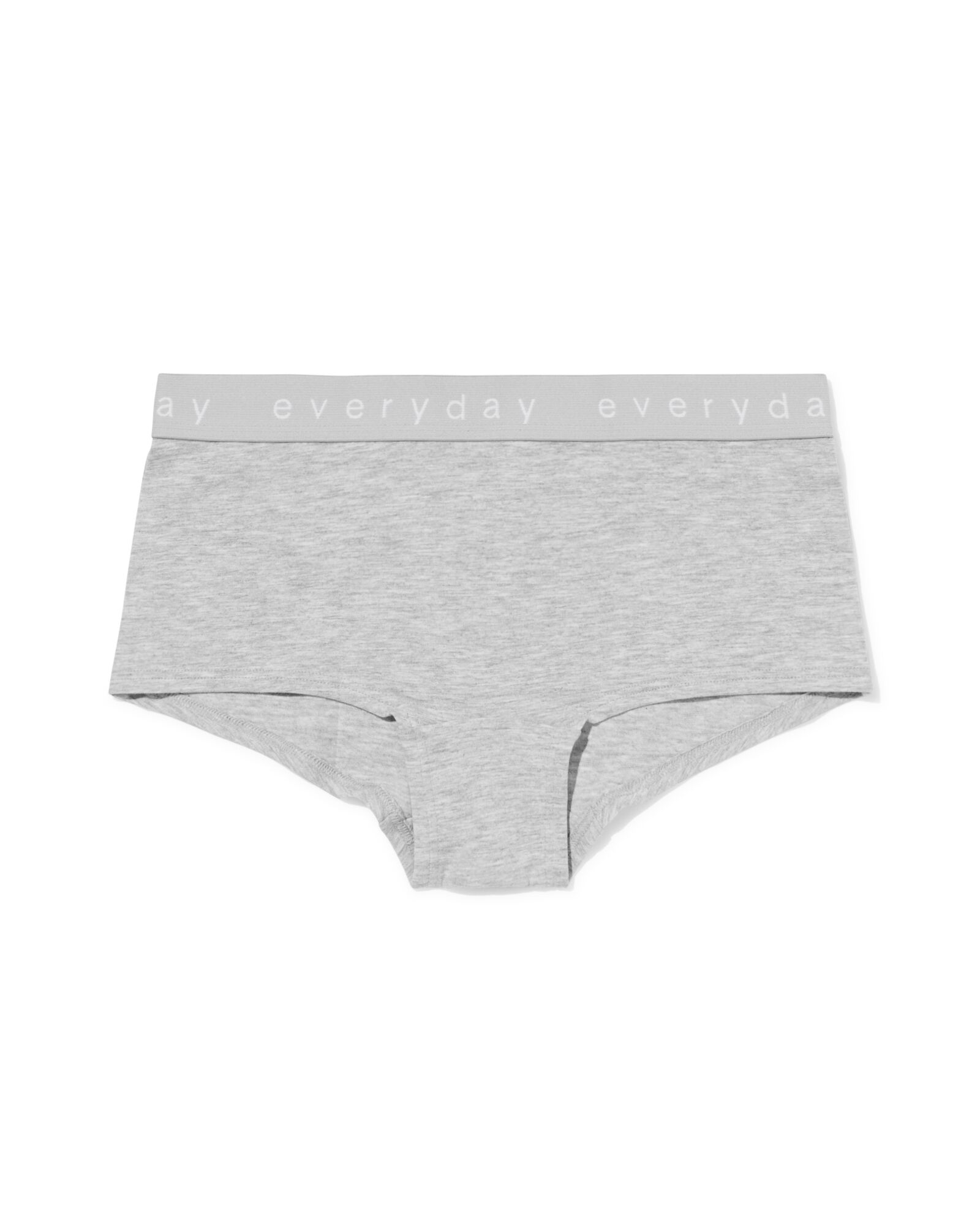 Damen-Boxershorts mit &bdquo;everyday&ldquo; auf dem Bund graumeliert - 19640865GREYMELANGE - HEMA