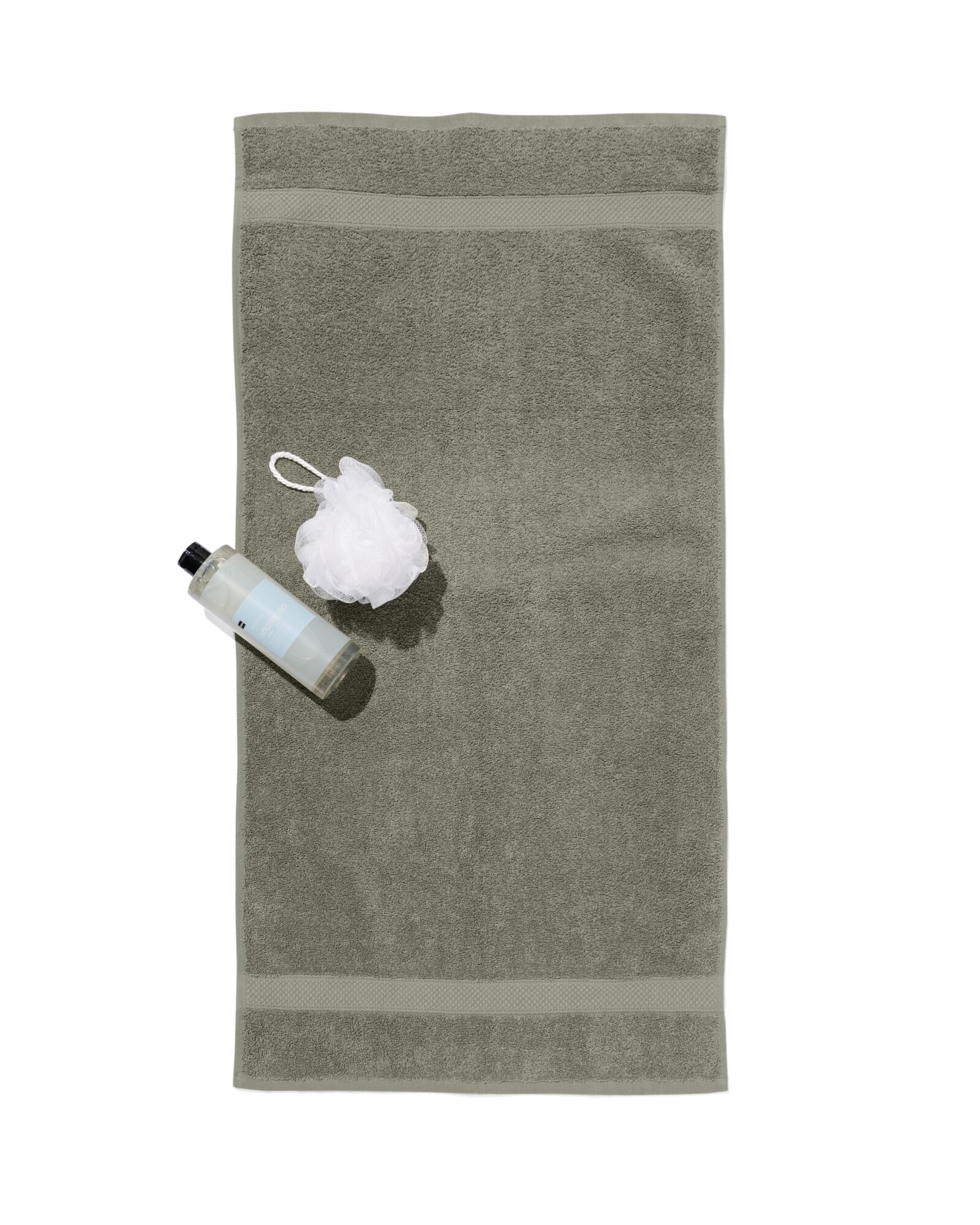 Handtuch 50&nbsp;x&nbsp;100, schwere Qualit&auml;t &ndash; Graugr&uuml;n armeegr&uuml;n Handtuch, 50 x 100 - 5200702 - HEMA
