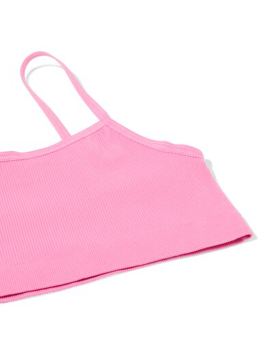 kindertops naadloos rib - 2 stuks bruin bruin - 19301740BROWN - HEMA