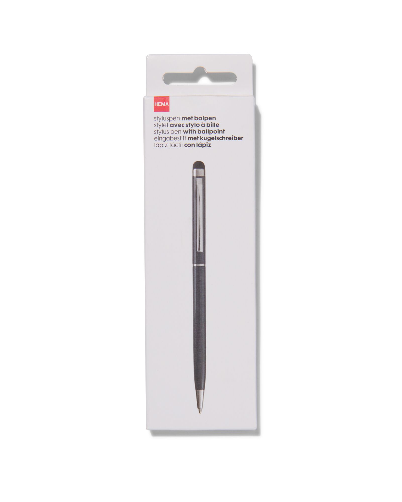 2-in-1 stylus met balpen zwartschrijvend - 39630075 - HEMA