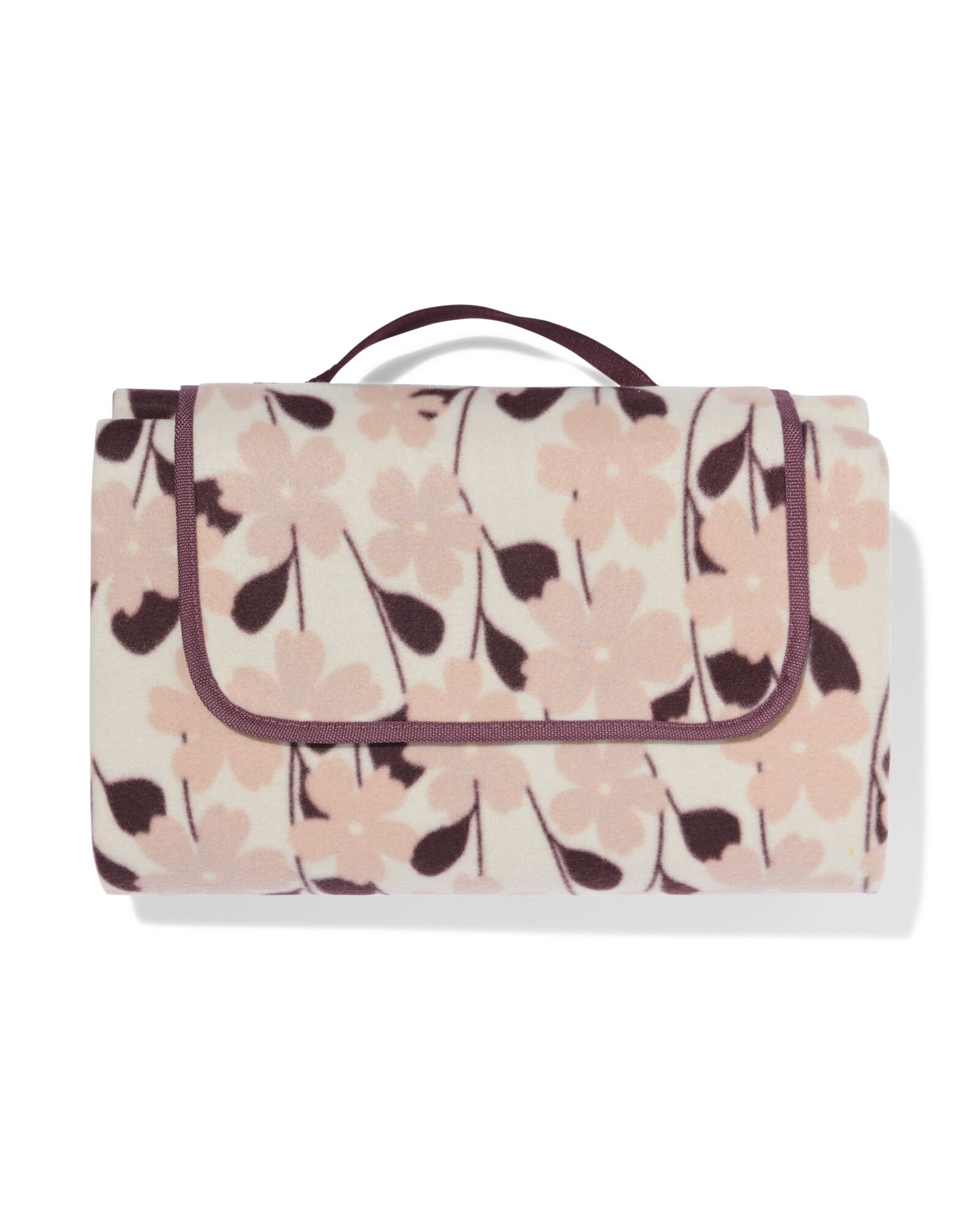 couverture pique-nique 150x180cm fleurs rose - 41800171 - HEMA