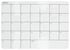 tableau magnétique blanc 28x39 mensuel - 14100615 - HEMA
