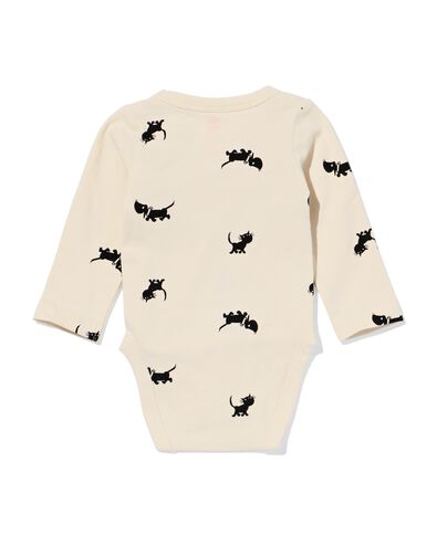 Takkie newborn meegroei overslagromper  &eacute;cru &eacute;cru - 33442320ECRU - HEMA