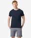 heren t-shirt piqué  donkerblauw XXL - 2115918 - HEMA