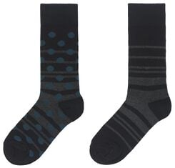2er-Pack Herren-Socken, mit Baumwolle graumeliert graumeliert - 1000028313 - HEMA