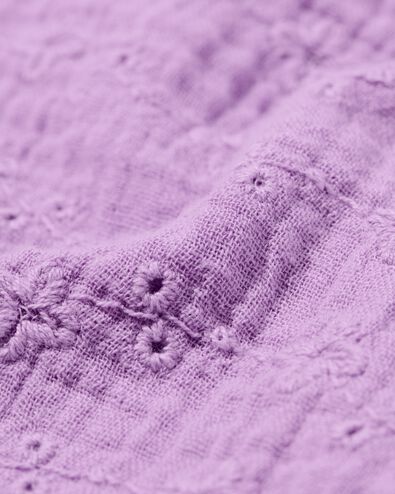Kinderbluse mit Stickerei lila - 30856507LILAC - HEMA