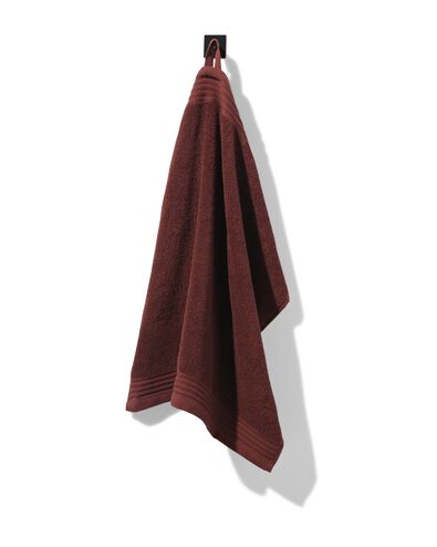 essuie-mains 50x50cm coton marron - 5400098 - HEMA