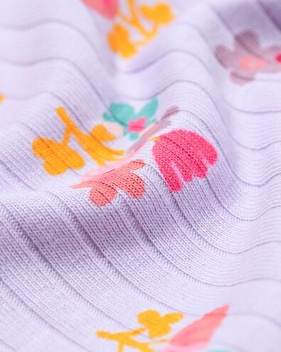 t-shirt enfant fleurs violet clair violet clair - 30837449LIGHTPURPLE - HEMA