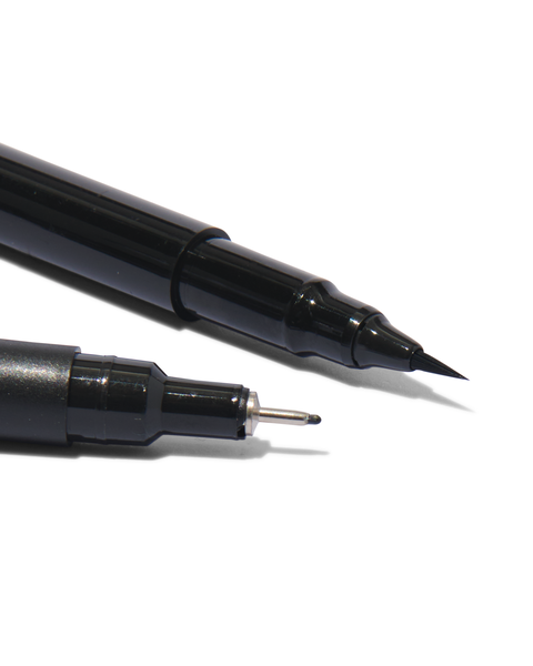 1 stylo pinceau et 2 stylos à pointe fine - 14410134 - HEMA