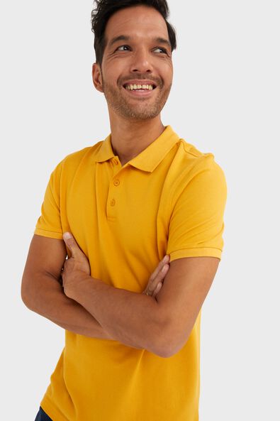 Herren-Poloshirt gelb - 1000026349 - HEMA
