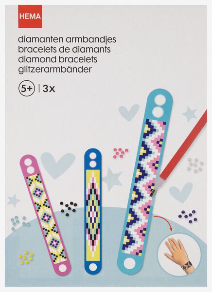 3 Diamant-Armbänder basteln - 15920198 - HEMA