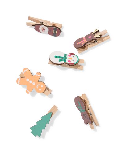 pinces &agrave; linge No&euml;l - 25300082 - HEMA