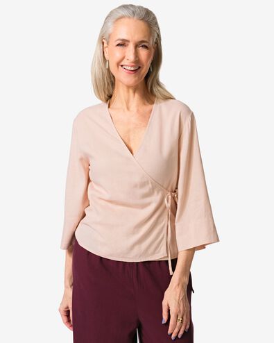chemisier femme Dawn rose p&acirc;le rose p&acirc;le - 36210870LIGHTPINK - HEMA