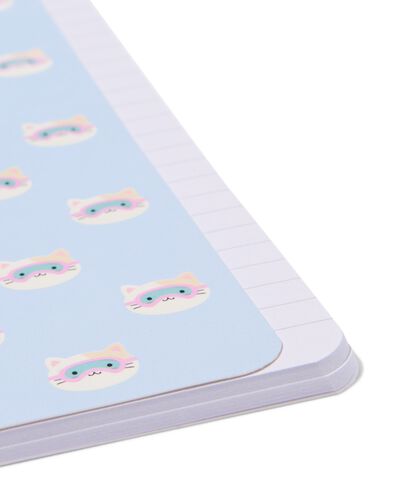 schriften A6 gelinieerd katten - 3 stuks - 14102213 - HEMA