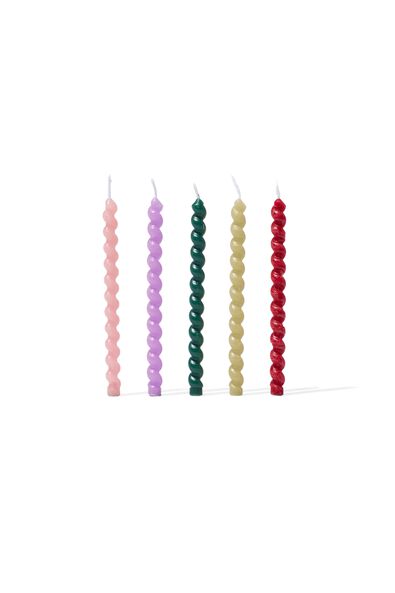 10 bougies d’anniversaire torsadées 11,5cm - 14200776 - HEMA