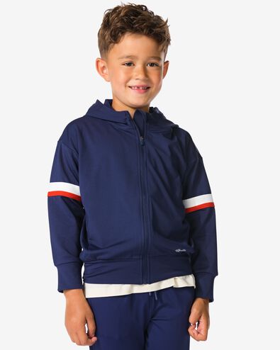 Kinder-Trainingsjacke dunkelblau dunkelblau - 30670256DARKBLUE - HEMA