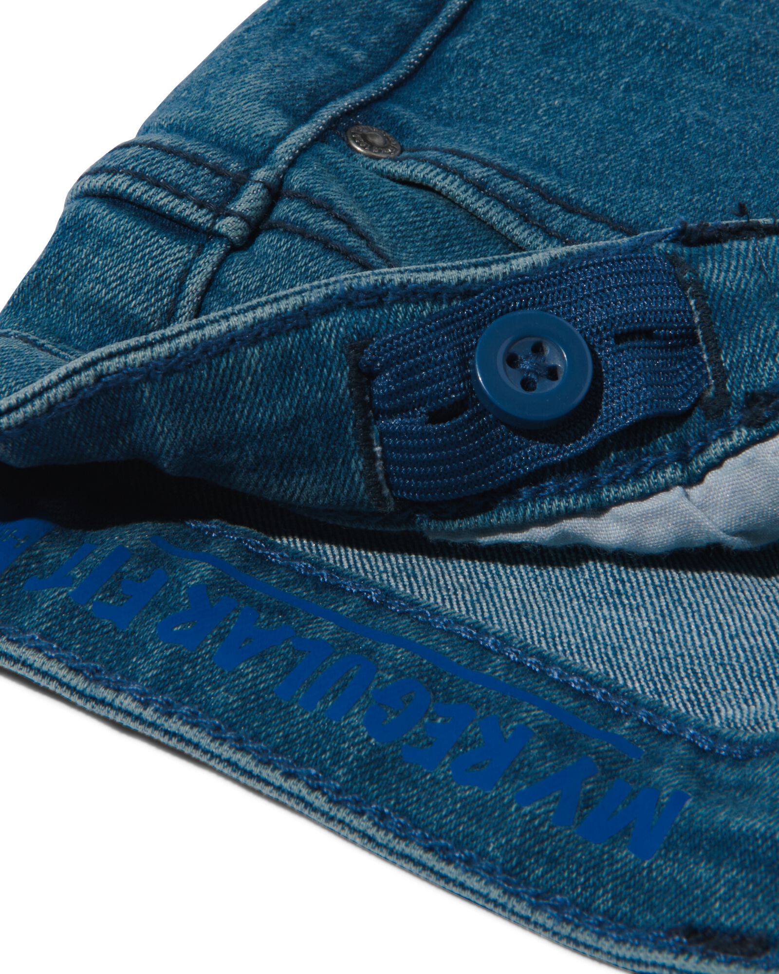 kinder jeans regular fit middenblauw 146 - 30765839 - HEMA