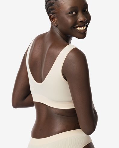 voorgevormde top naadloos zonder beugel nude - 21940315NUDE - HEMA