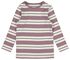 t-shirt bébé rayure côtelé lilas - 1000021407 - HEMA