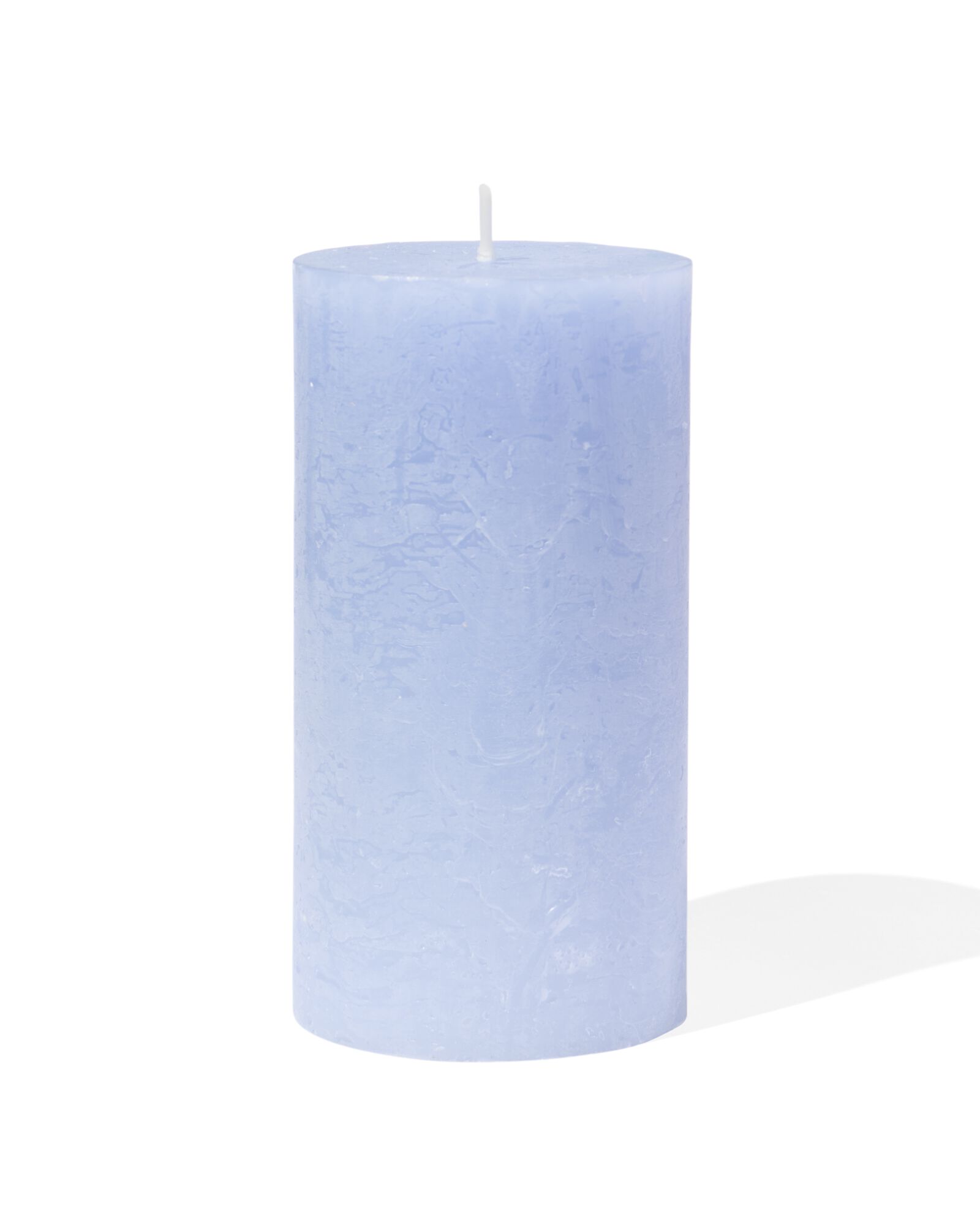 bougie rustique &Oslash;7x13 cm bleu clair bleu clair 7 x 13 - 13502915 - HEMA