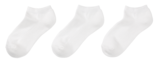 3 paires de socquettes homme sport blanc blanc - 1000010471 - HEMA